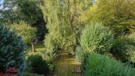 Geteviertel: Bremer Reihenhaus in herrlicher Lage mit großem Garten - Blick in den Garten vom Obergeschoss