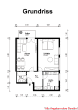 Wohnen im Geteviertel: 2-Zimmer Eigentumswohnung mit Balkon - Grundriss